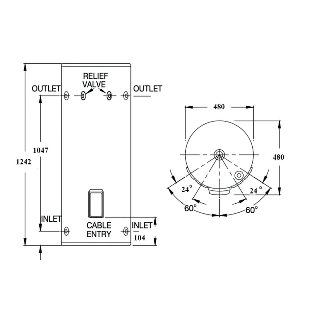 Aquamax 981125 125L | Electric Hot Water System