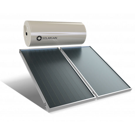 Solargain Roof Mount 300L Twin Panel | Electric Boosted Solar Hot Water System