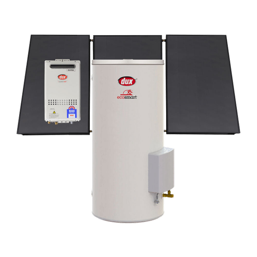 Dux Ecosmart 400L 3 Panel | Gas Boosted Solar Hot Water System