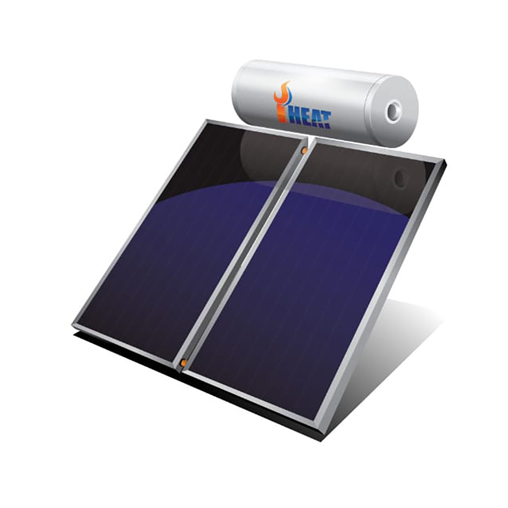 iHeat 300L Roof Mount Twin Panel | Electric Boosted Solar Hot Water System