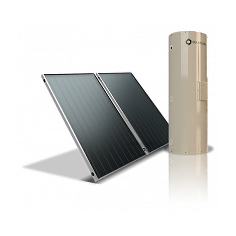 Solargain Ground Mount 315L Twin Panel | Electric Boosted Solar Hot Water System