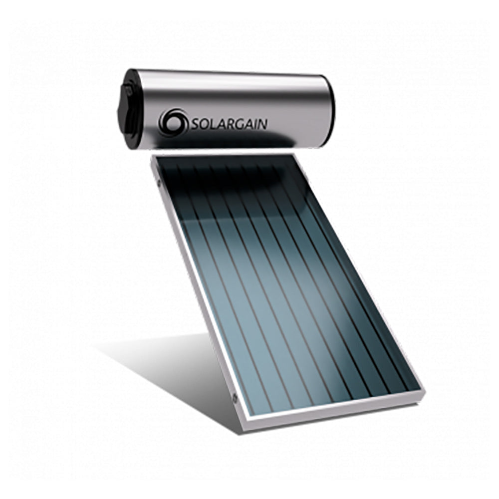 Solargain Roof Mount 200L Slimline Single Panel | Electric Boosted Solar Hot Water System
