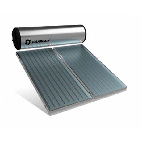 Solargain Roof Mount 300L Slimline Twin Panel | Electric Boosted Solar Hot Water System