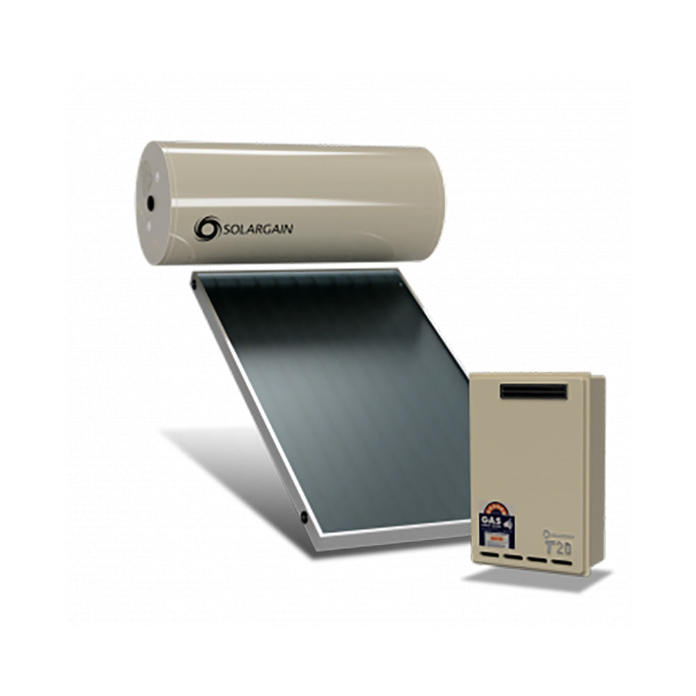 Solargain Roof Mount 300L Single Panel | Gas Boosted Solar Hot Water System